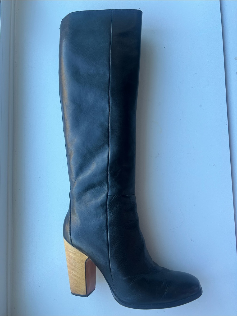 Rachel Comey Black Tall Leather Boots